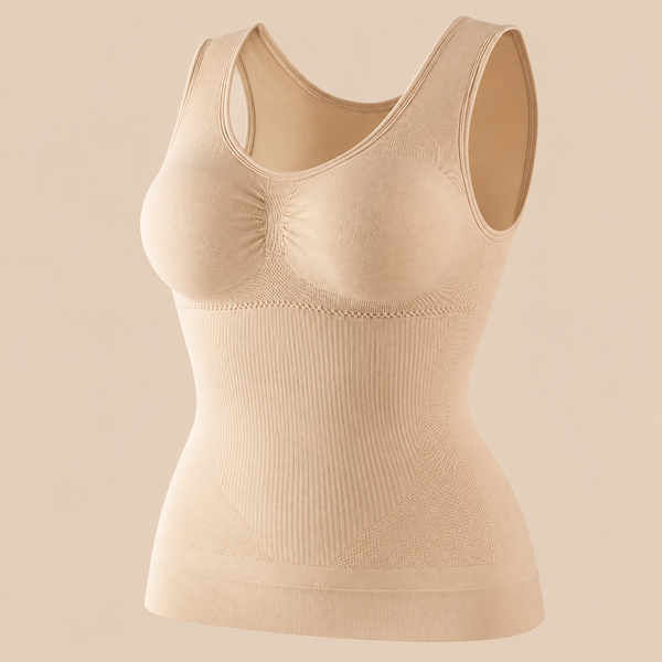Tummy Control Shapewear Classic 2-IN-1 With Padded Bra High Elastic Vest Body